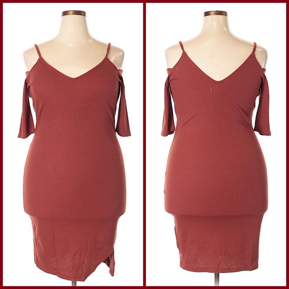 ππΌπΈ Bodycon Cold Shoulder - Picture 2 of 5